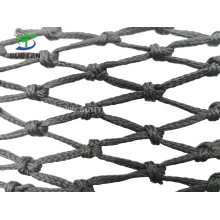 Black Knotted & Braided Cargo Netting, Fall Arrest Netting, Safety Catch Netting, Cargo Climbing Netting